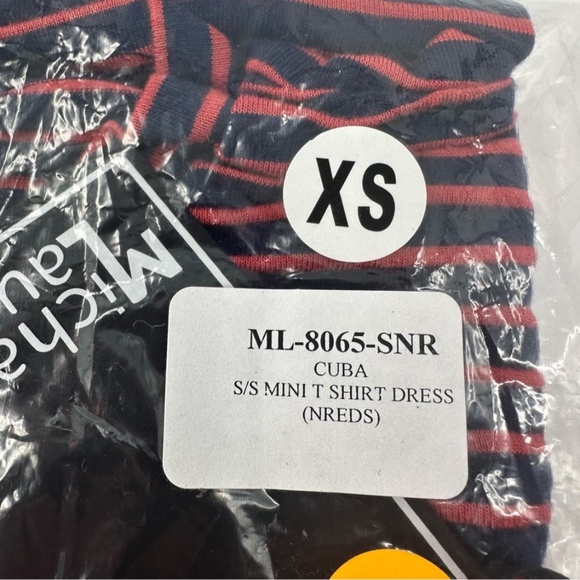 Revolve x Michael Lauren Cuba Short Sleeve Striped Mini T Shirt Dress XS New - Picture 4 of 14